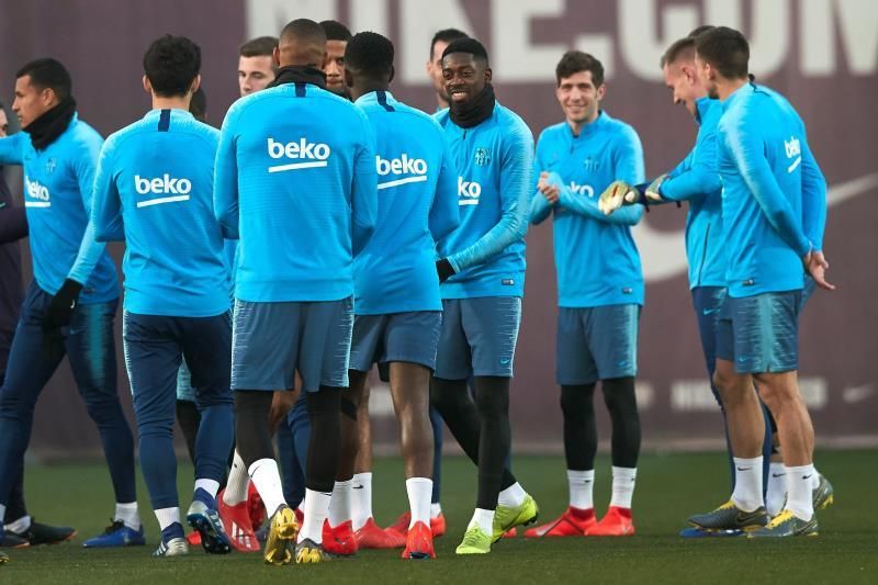 El Barça, con la duda de Dembélé, y en alerta por las sorpresas en octavos