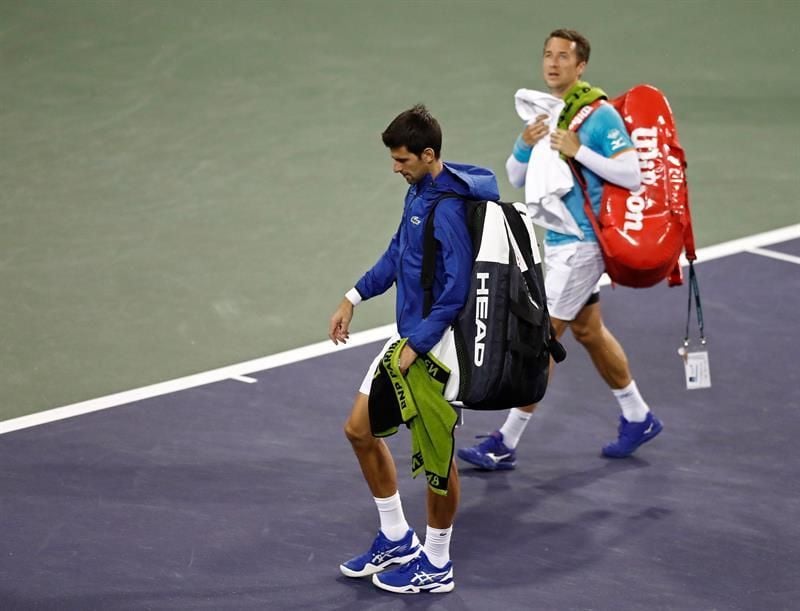 Suspenden el partido de Novak Djokovic por la lluvia