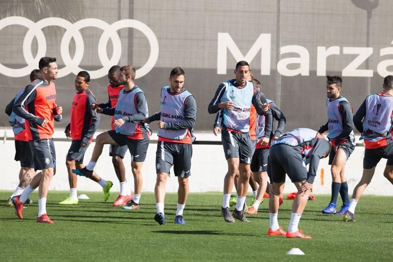 Pedraza se recupera del golpe en la rodilla y se entrena con normalidad