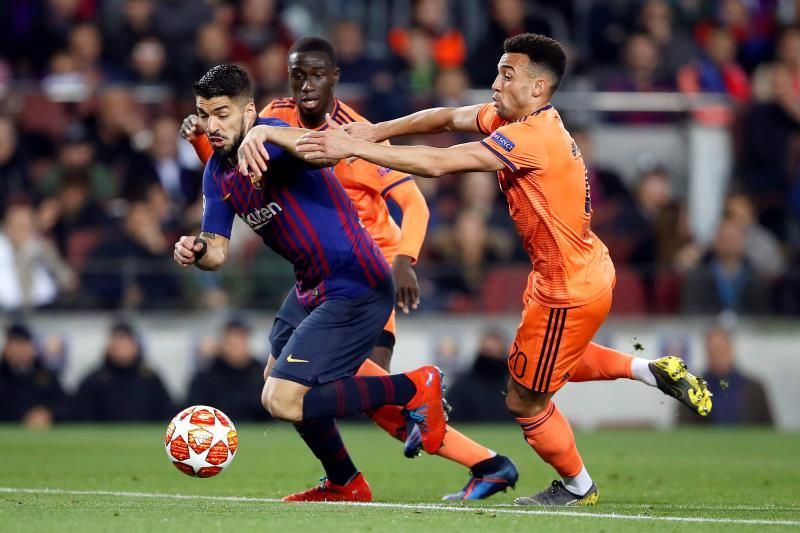 Luis Suárez: "En el penalti creo que lo piso yo a él"