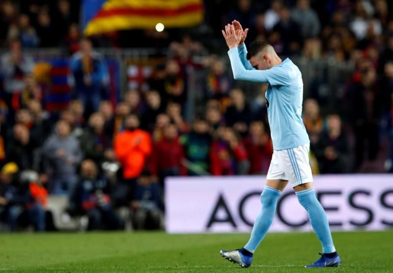 Aspas se reincorpora al grupo en una sesión sin Emre Mor