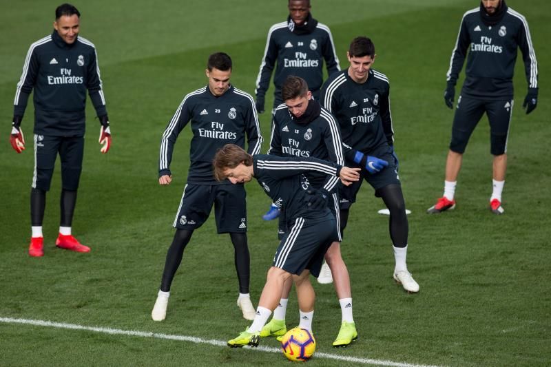 El Real Madrid recuperó a varios internacionales en la sesión del miércoles