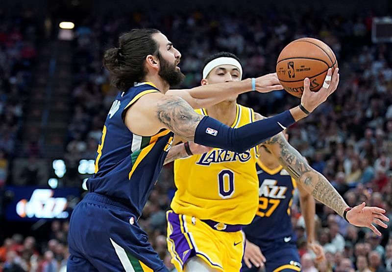 115-100. Gobert y los Jazz vencieron a los Lakers que no tuvieron a James