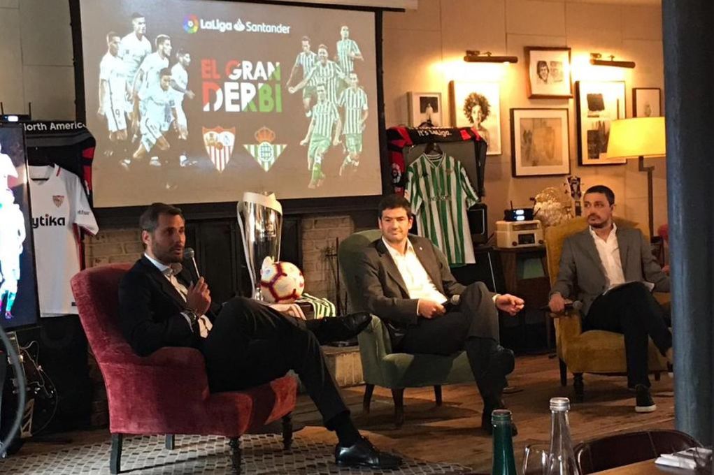 Sevilla y Betis presumen de su Gran Derbi en Nueva York: "Es pura pasión"