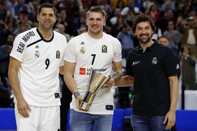 Luka Doncic homenajeado antes del Real Madrid y Panathinaikos
