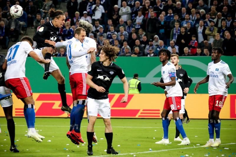 El Leipzig supera al Hamburgo y se clasifica para la final de Copa