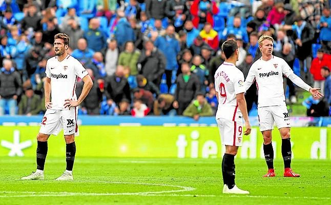 El Sevilla, sin reacción en las reacciones