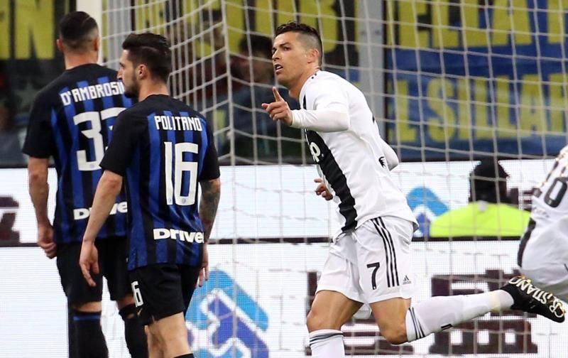 Cristiano niega al Inter el triunfo en el derbi de Italia (1-1)