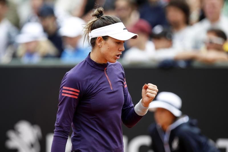Garbiñe Muguruza se retira por lesión en los octavos de final