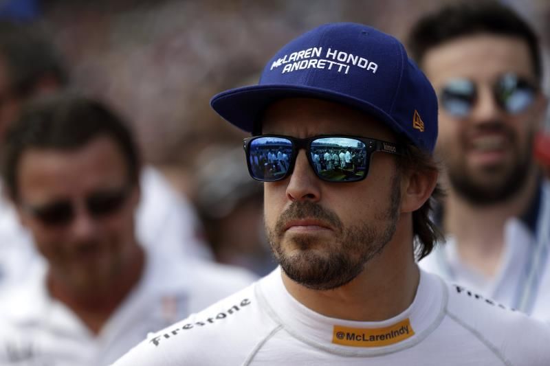 La lluvia suspende temporalmente la eliminatoria de Alonso en el Indy 500