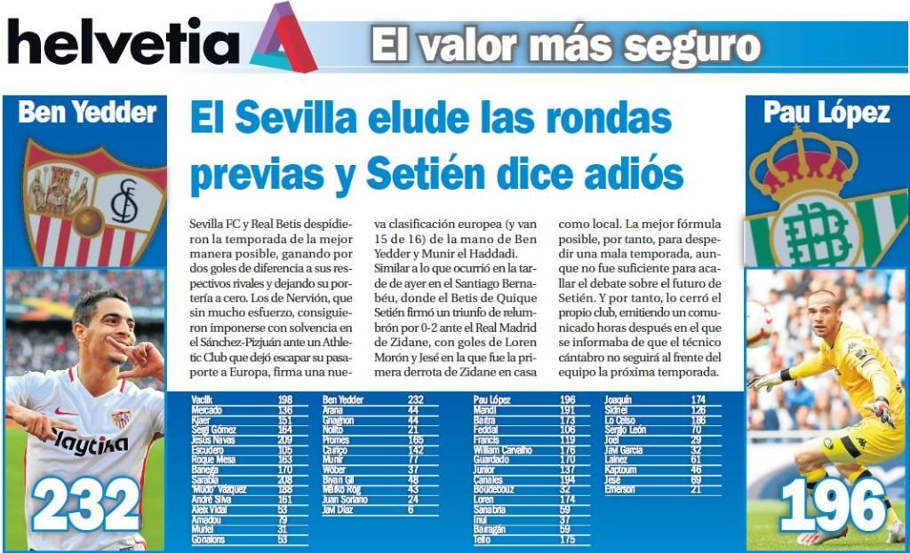 El Sevilla elude las rondas previas y Setién dice adiós