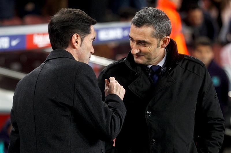 Marcelino busca la guinda y Valverde olvidar la decepción de Anfield