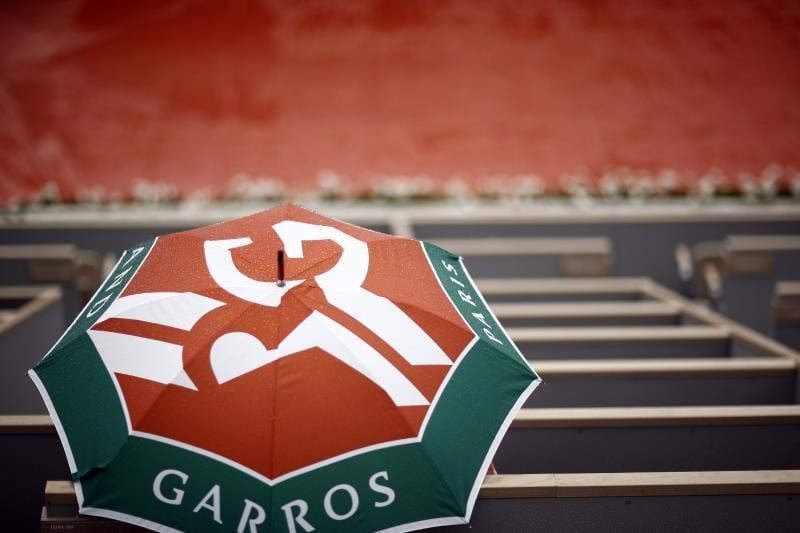 La lluvia aplaza al jueves la jornada de Roland Garros
