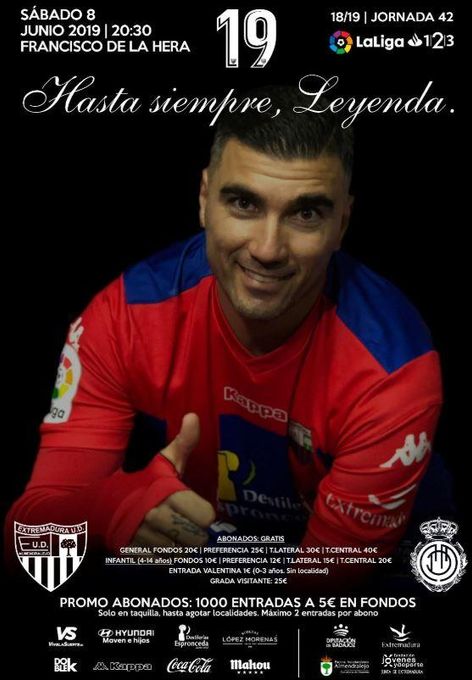 El Extremadura homenajeará a Reyes en el último partido