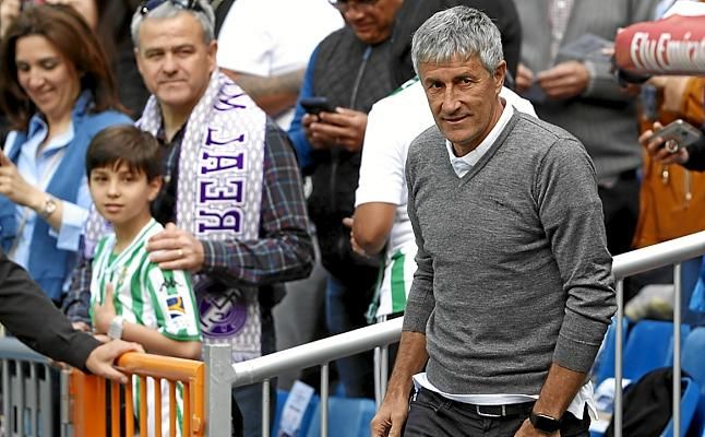 Setién: "Creo que Ceballos se fue pronto del Betis"