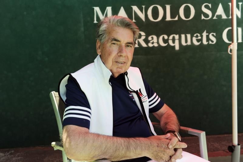 Manolo Santana: "He venido a ver ganar a Rafa"