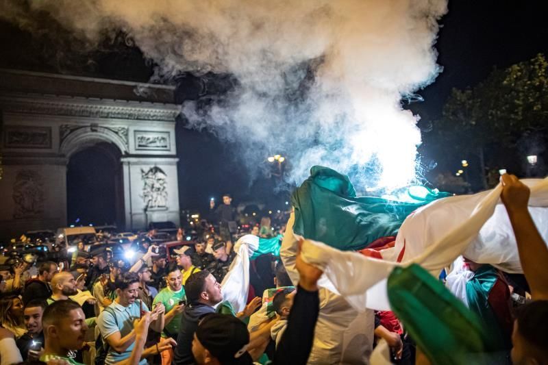 Detenidas 198 personas en Francia por altercados tras la victoria de Argelia