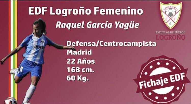 El EDF Logroño ficha a Raquel García, procedente del Málaga