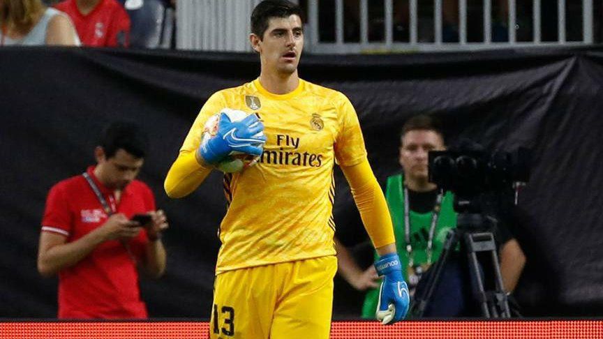 Courtois, lesionado en el tobillo, duda para el inicio de liga