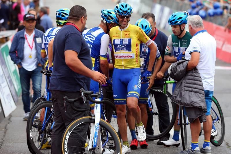 Héctor Sáez gana la sexta etapa y Veloso sigue líder pese a una caída