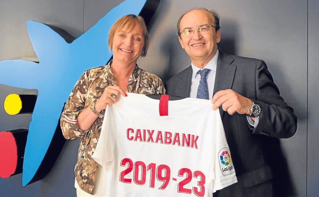 El Sevilla renueva su patrocinio con CaixaBank
