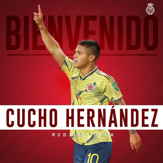 'Cucho' Hernández jugará cedido en el Mallorca hasta junio de 2020