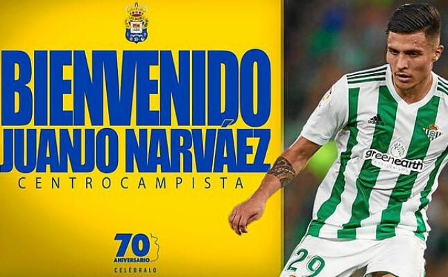 Oficial: Narváez, cedido a la UD Las Palmas