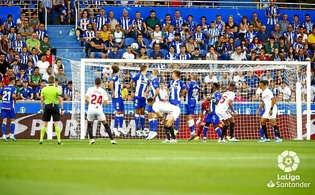 Alavés 0-1 Sevilla F.C.: Sufre como un líder para seguir invicto