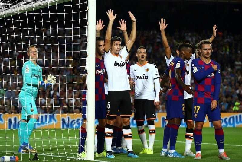 El Valencia no recibía cinco goles a domicilio en la Liga desde 2012