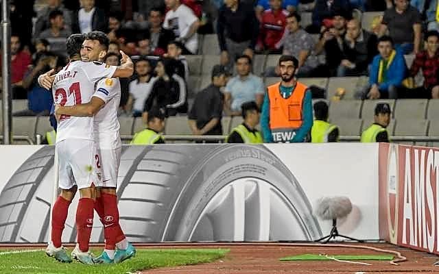 Qarabag 0-3 Sevilla FC: Clínic en Asuntos Exteriores
