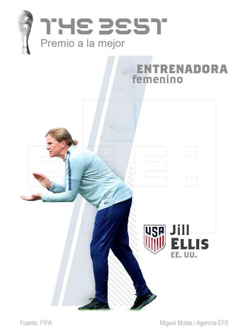 Jill Ellis, premio "The Best" a la mejor entrenadora