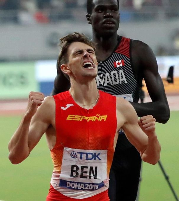 Adrián Ben, primer finalista español en 28 años, acaba sexto en 800