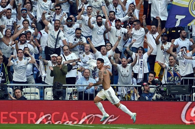 James vuelve a marcar con el Madrid 882 días después