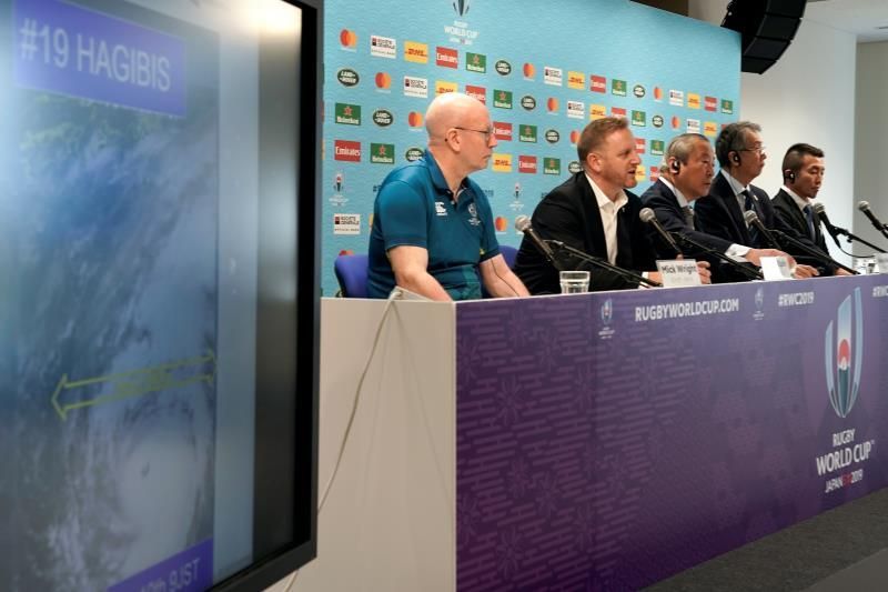 Cancelados dos partidos del Mundial de rugby en Japón por un violento tifón