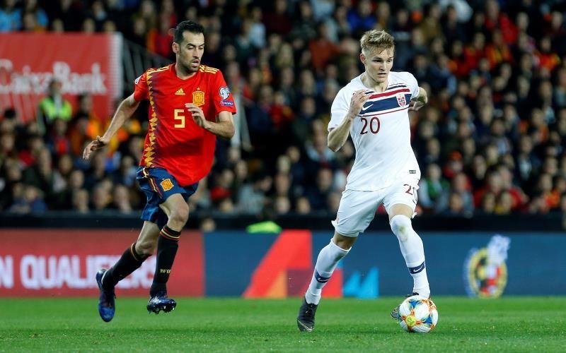 Odegaard ante el pleno español y el pase matemático a la Eurocopa