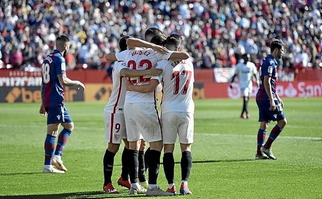 El Levante perdió por 5-0 en su última visita al Sevilla