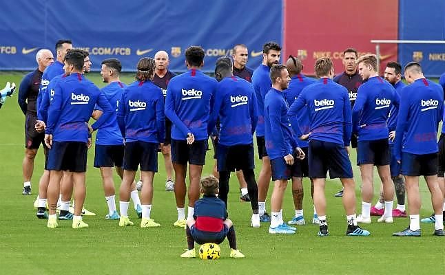 Valverde ya trabaja con todo el grupo, a excepción de Busquets y Ansu Fati
