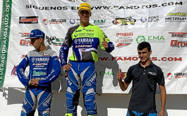 Doble victoria de Yamaha E. Castro en el Andaluz de motocross