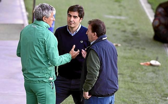 Ángel Haro: "Con Quique hay buena relación, pero no nos estamos planteando eso"