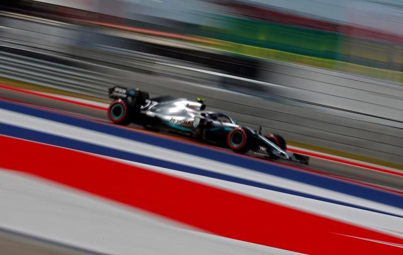 Bottas saldrá desde la 'pole' en Austin; Hamilton, quinto; Sainz, séptimo