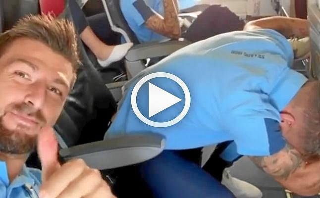Immobile y su mal rato en pleno vuelo