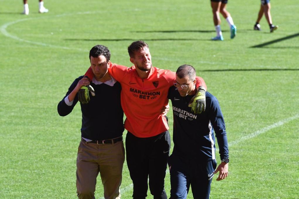 Vaclik da el susto en el último entrenamiento