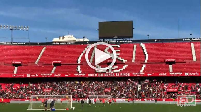 El sevillismo se vuelca en el entrenamiento previo a El Gran Derbi