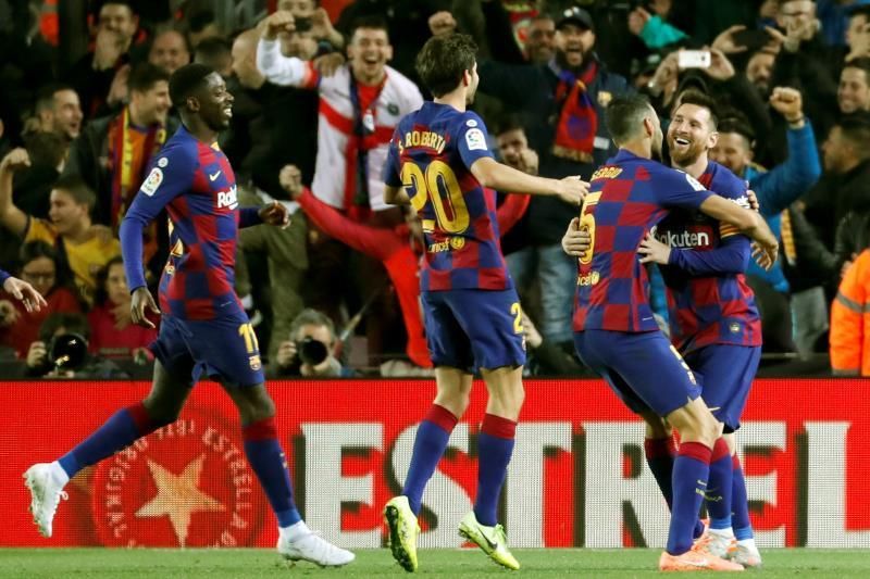 Messi y su 'guante' responden al Real Madrid