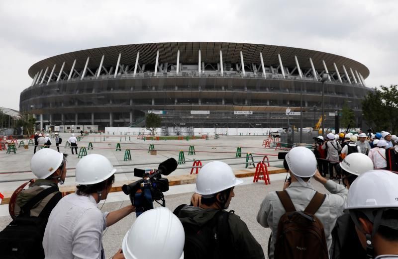 Completan la construcción del nuevo estadio olímpico de Tokio 2020