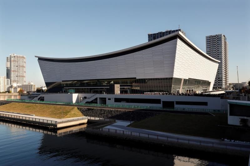 Tokio muestra sus casi terminadas sedes acuática y de voleibol