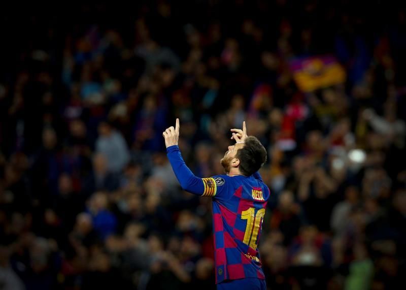 Messi se exhibe en su partido 700