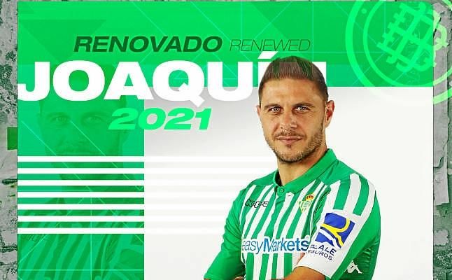 El Betis hace oficial la renovación de Joaquín