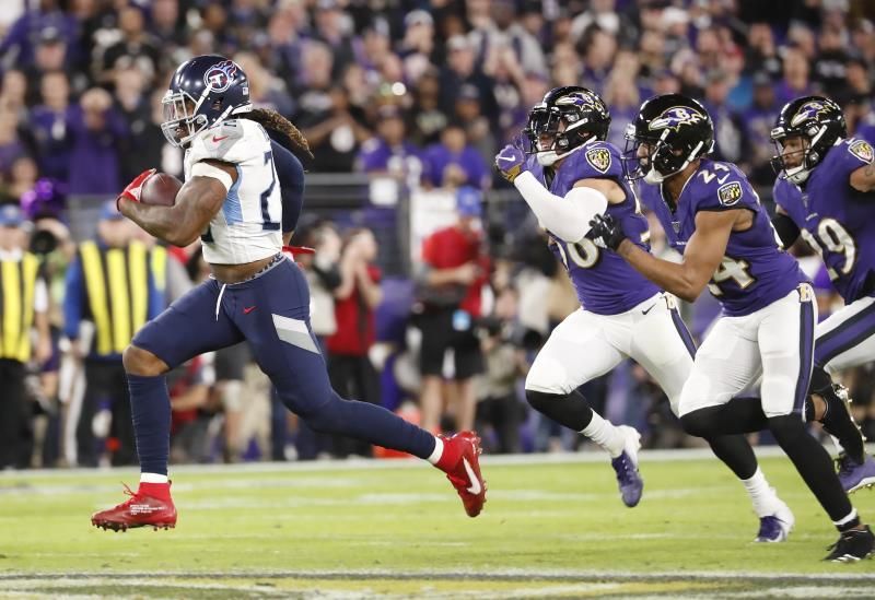 San Francisco confirma pronósticos; Titans los rompe al eliminar a los Ravens