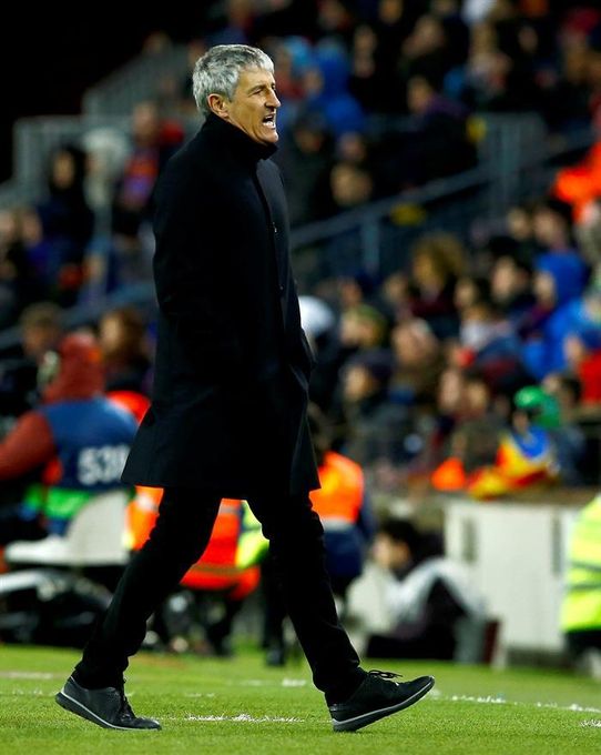 Setién: "Estoy bastante contento con lo que han hecho los jugadores"